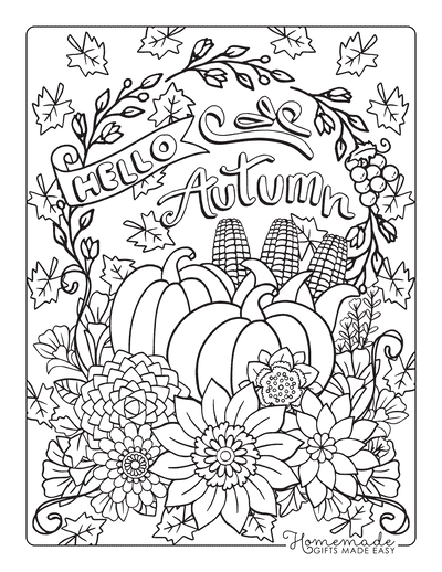 Free thanksgiving coloring pages for adults kids
