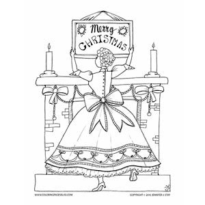 Download beautiful free printable winter coloring pages
