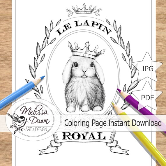 Bunny coloring page easter coloring page rabbit coloring