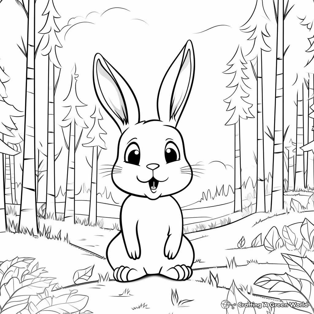 Bunny coloring pages for adults