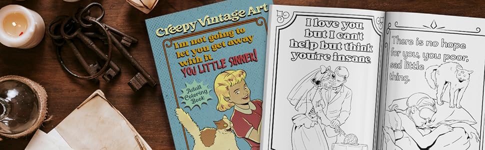 Creepy vintage art an occult adult coloring book for the strange and curious