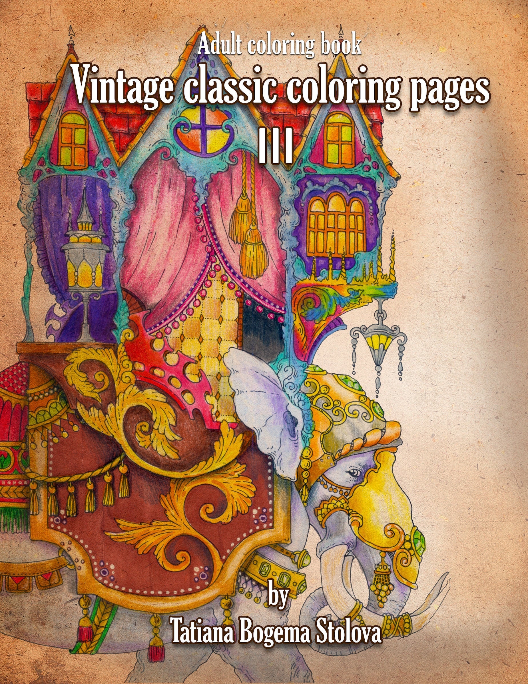 Vintage classic coloring pages iii relaxing coloring pages stress relieving designs dragons women beasts fairies and more pdf