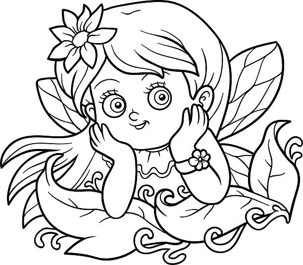 Girl coloring stock illustrations royalty