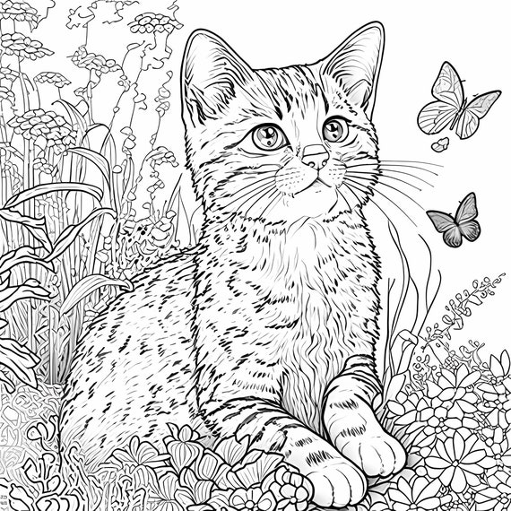 Buy animal coloring pages adults kids instant download grayscale coloring printable pdf online in india