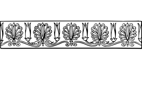 Vintage decorative divider coloring page free printable coloring pages