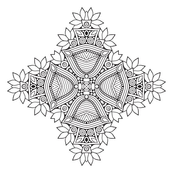 Buy mandala coloring popular printables vintage book page abstract beautiful collections of illustrations christmas decoration piece online in india