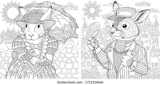 Thousand coloring book clothes royalty