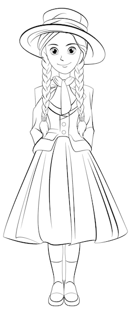 Dress coloring images