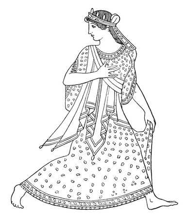 Saree sketch stock vector illustration and royalty free saree sketch clipart