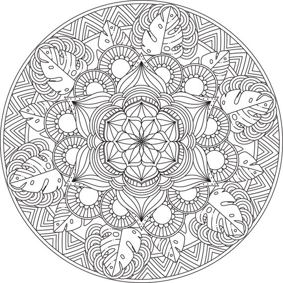 Buy mandala coloring pages adult coloring sheet printable coloring page grown up coloring printable art color anti