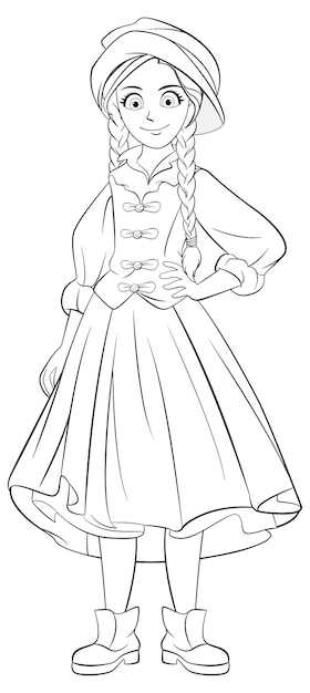 Dress coloring images
