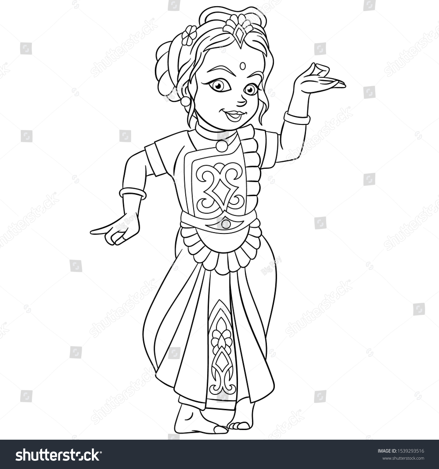 Hindu coloring page photos and images