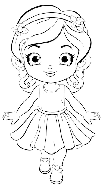 Dress coloring images