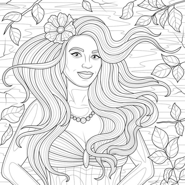 Indian girl wedding sari coloring book antistress children adults illustration stock vector by vlasenkoekaterinkagmail