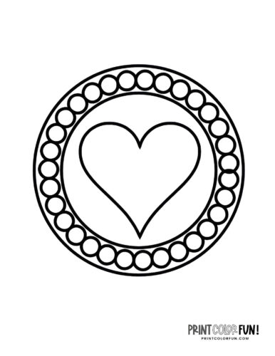 Printable heart coloring pages a huge collection of hearts for coloring crafting learning at