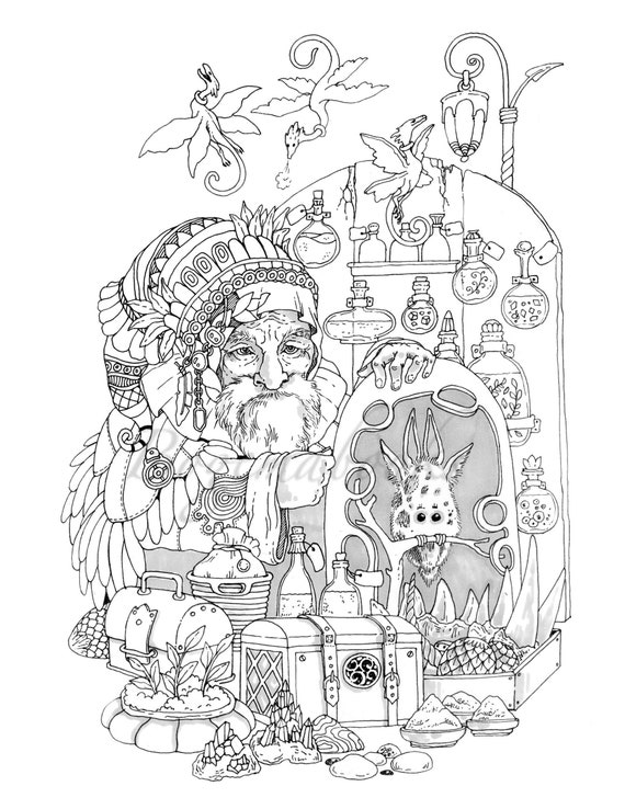 Vintage classic coloring pages iii relaxing coloring pages stress relieving designs dragons women beasts fairies and more pdf