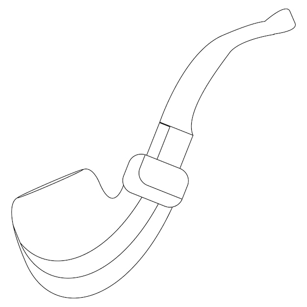 Premium vector antique cigarette coloring pages