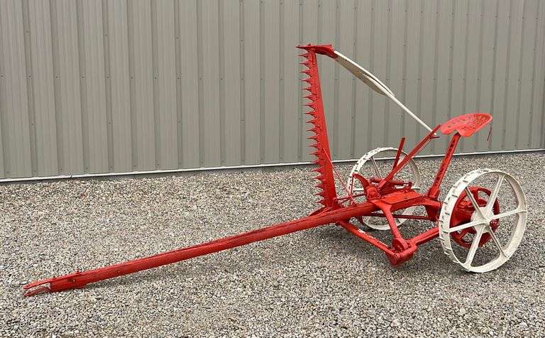 Antique case horse drawn sickle mower