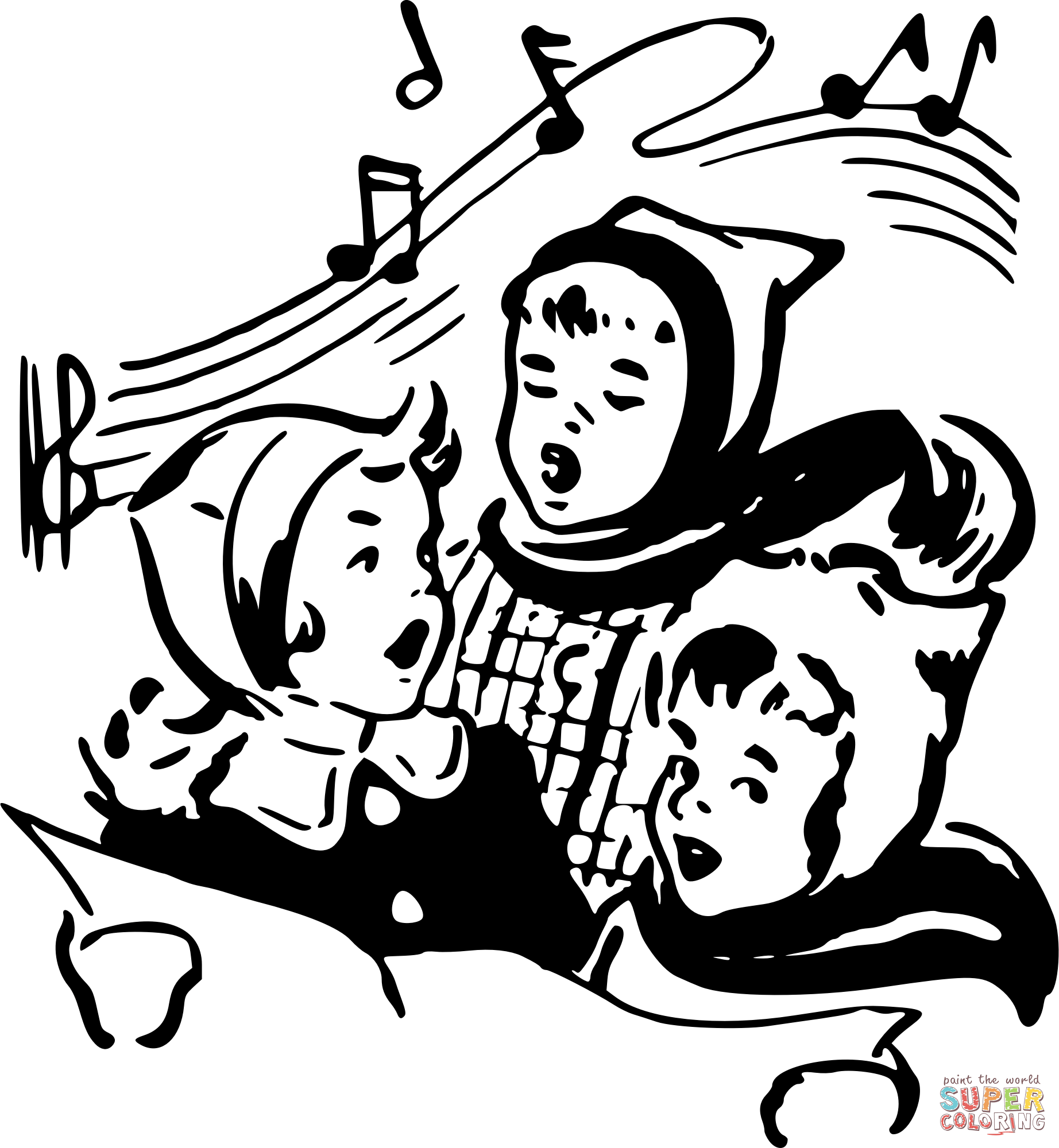 Vintage singers coloring page free printable coloring pages