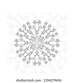 Christmas coloring page old antique wall stock vector royalty free