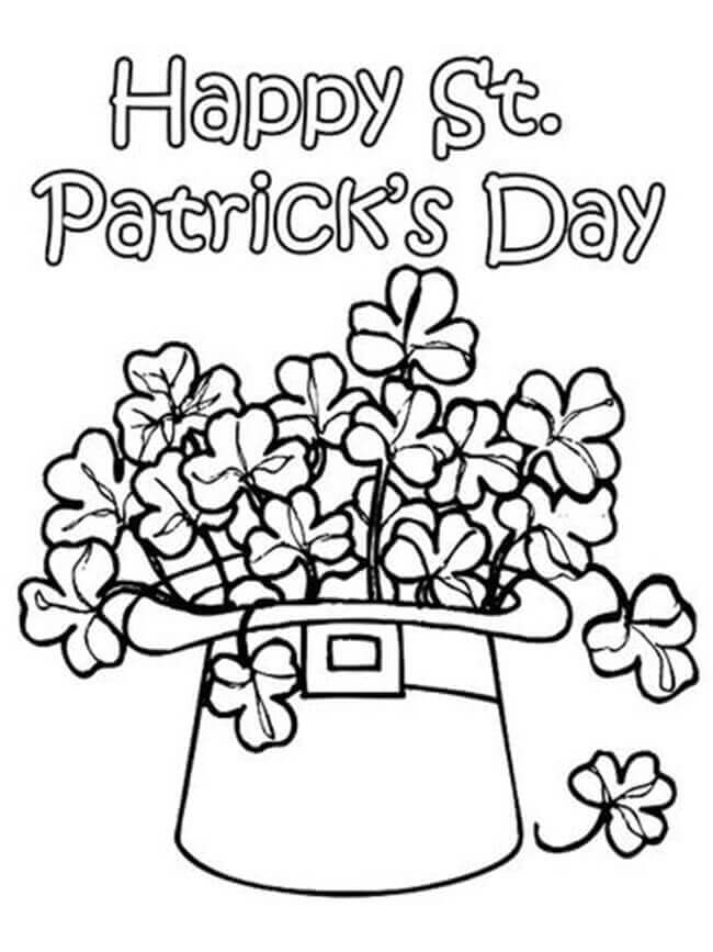 Free printable st patricks day coloring pages