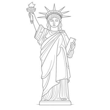 Statue of liberty png vector psd and clipart with transparent background for free download