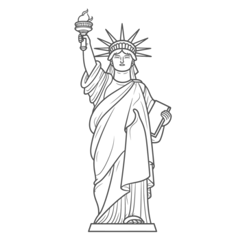 Statue of liberty png vector psd and clipart with transparent background for free download