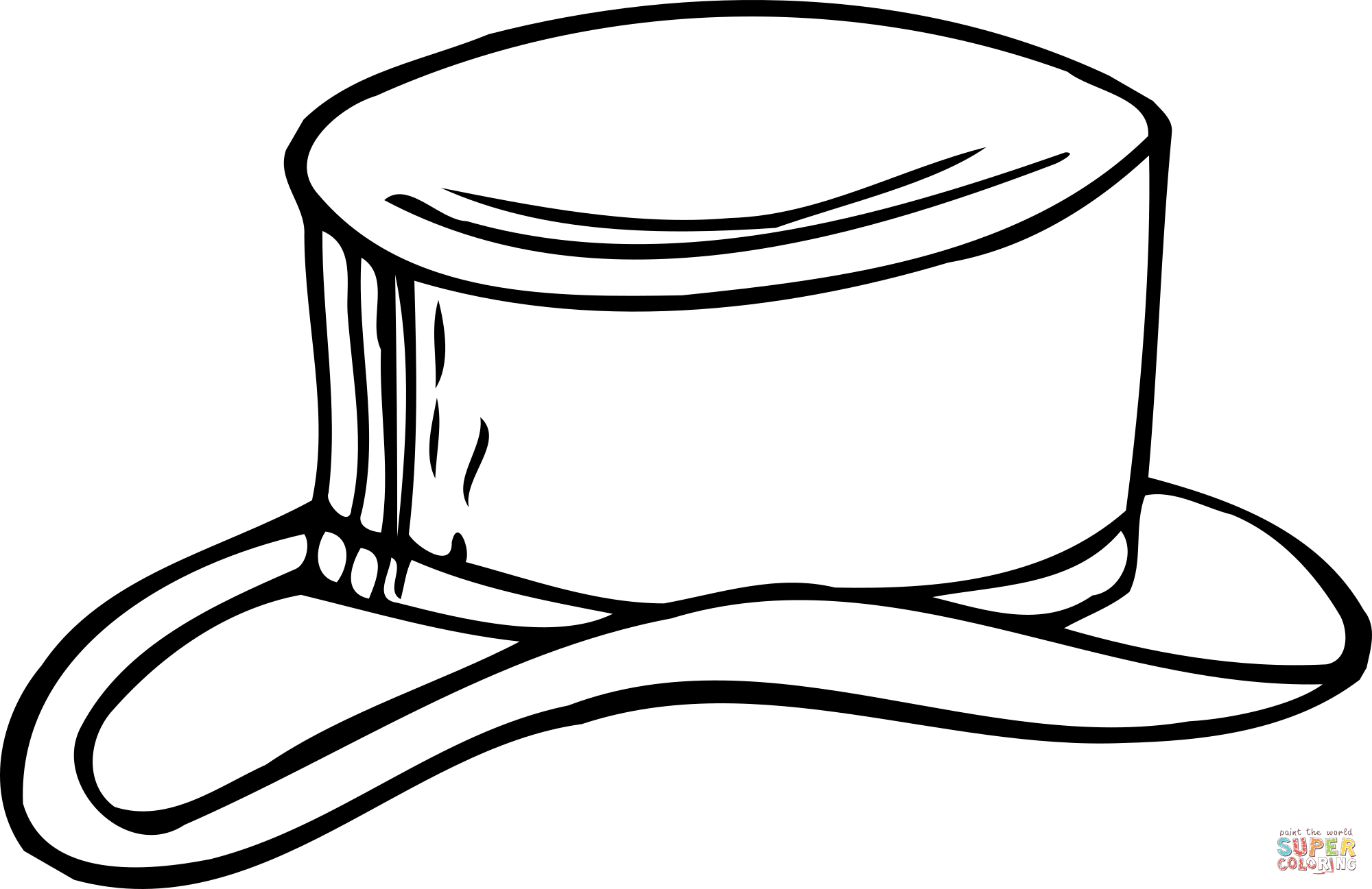 Vintage hat coloring page free printable coloring pages