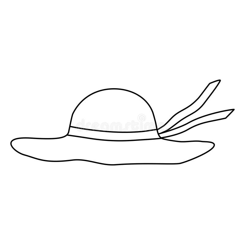 Straw hat beach book stock illustrations â straw hat beach book stock illustrations vectors clipart