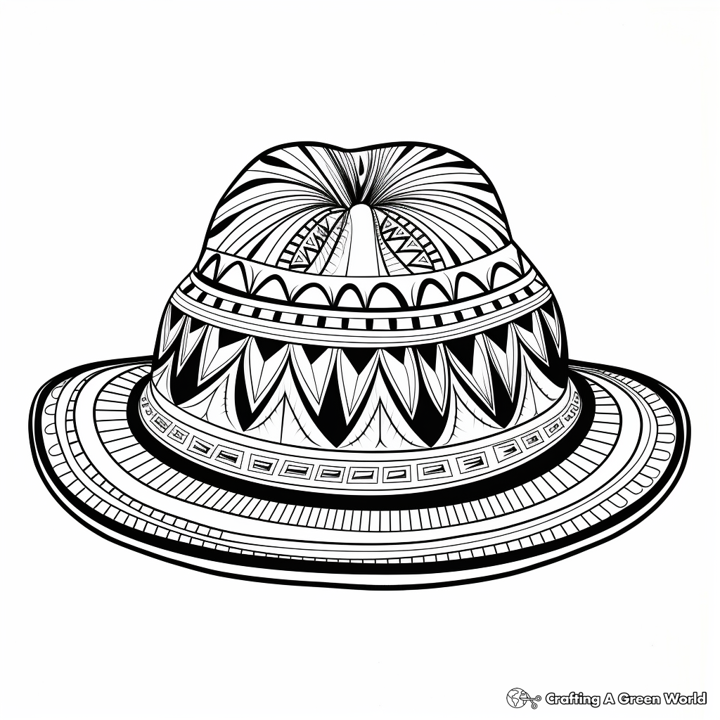 Sombrero coloring pages