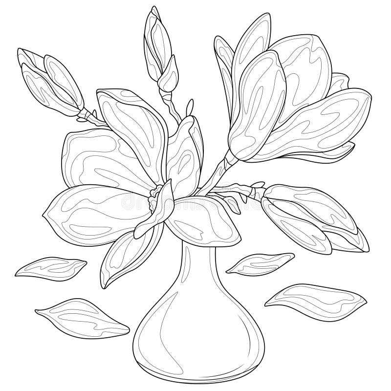 Vase coloring stock illustrations â vase coloring stock illustrations vectors clipart
