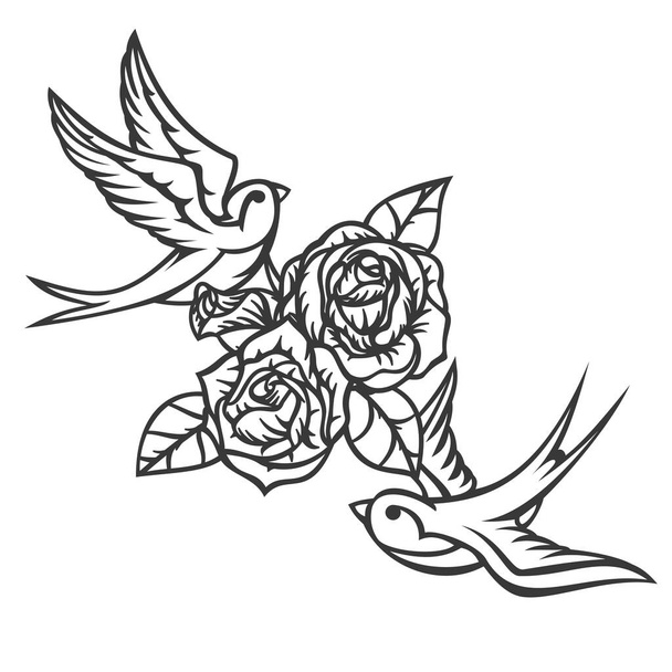 Banner de tatuagem free stock vectors