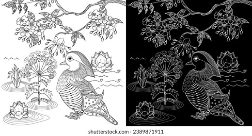 Swan coloring page images stock photos d objects vectors