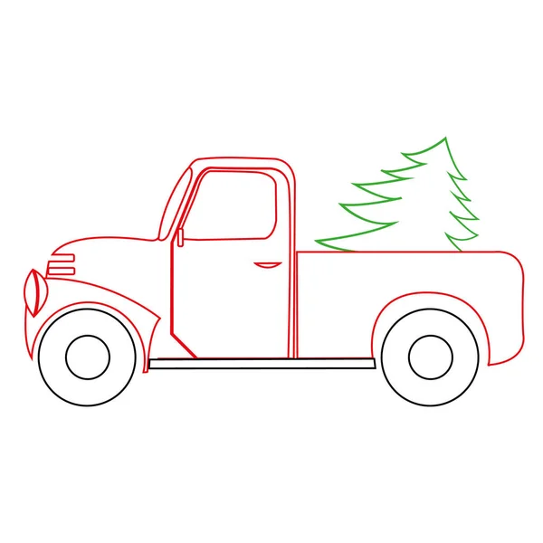 Christmas truck drawing stock photos royalty free christmas truck drawing images