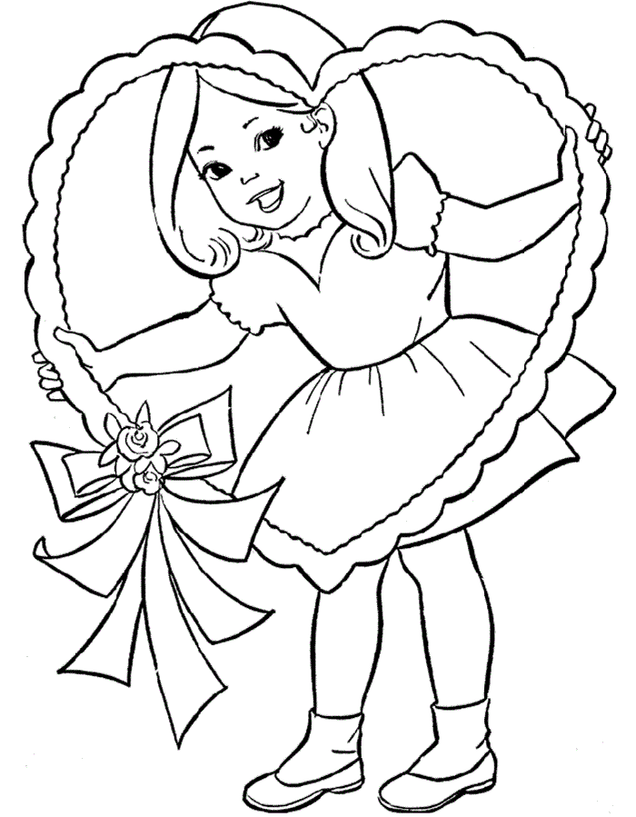 Free printable valentine coloring pages for kids