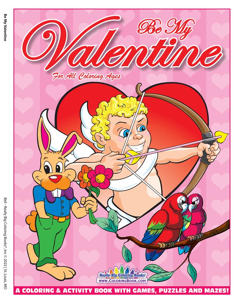 Valentines day coloring book x