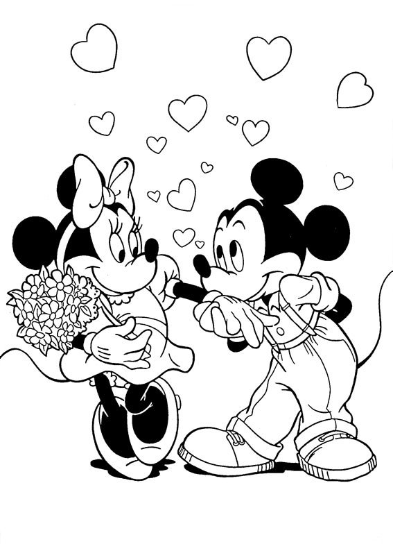 Valentines day coloring pages