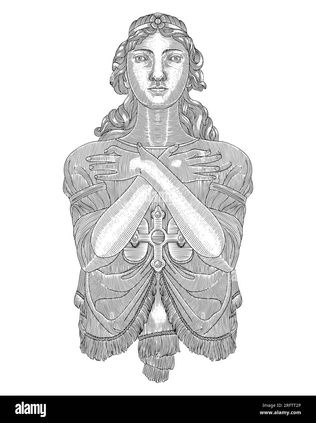 Mother mary cut out stock images pictures