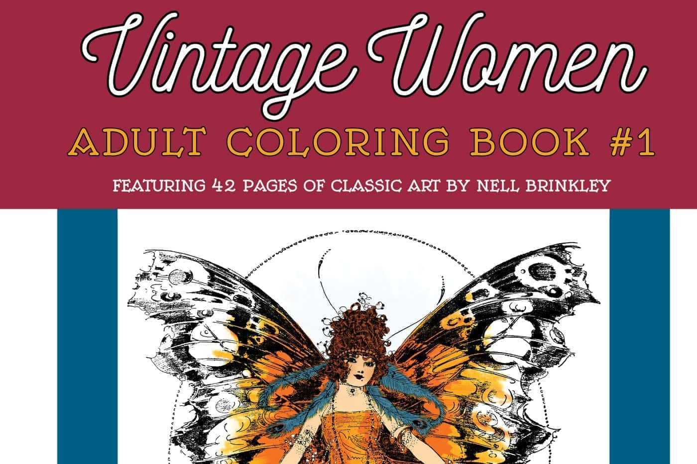 Vintage women coloring book art by nell brinkley