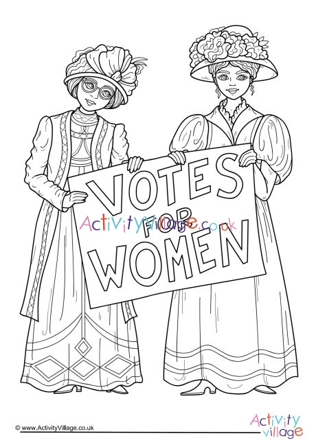 Votes for women louring page