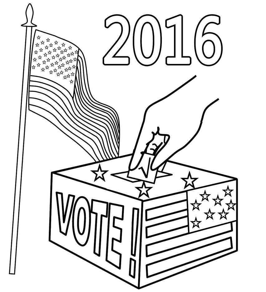 Election coloring pages by coloringpageswk on