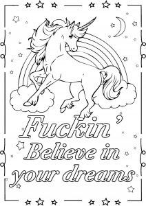 Asshole swear word coloring page