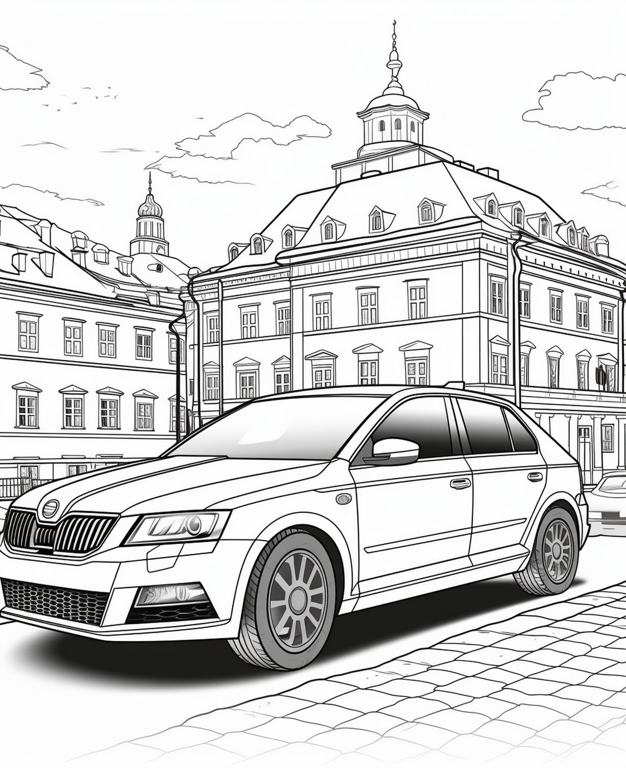 Cars coloring pages in premium quality by coloringbooksart on