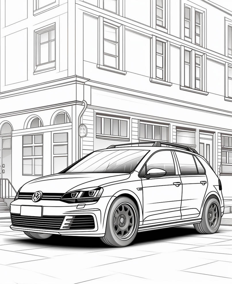Cars coloring pages in premium quality by coloringbooksart on