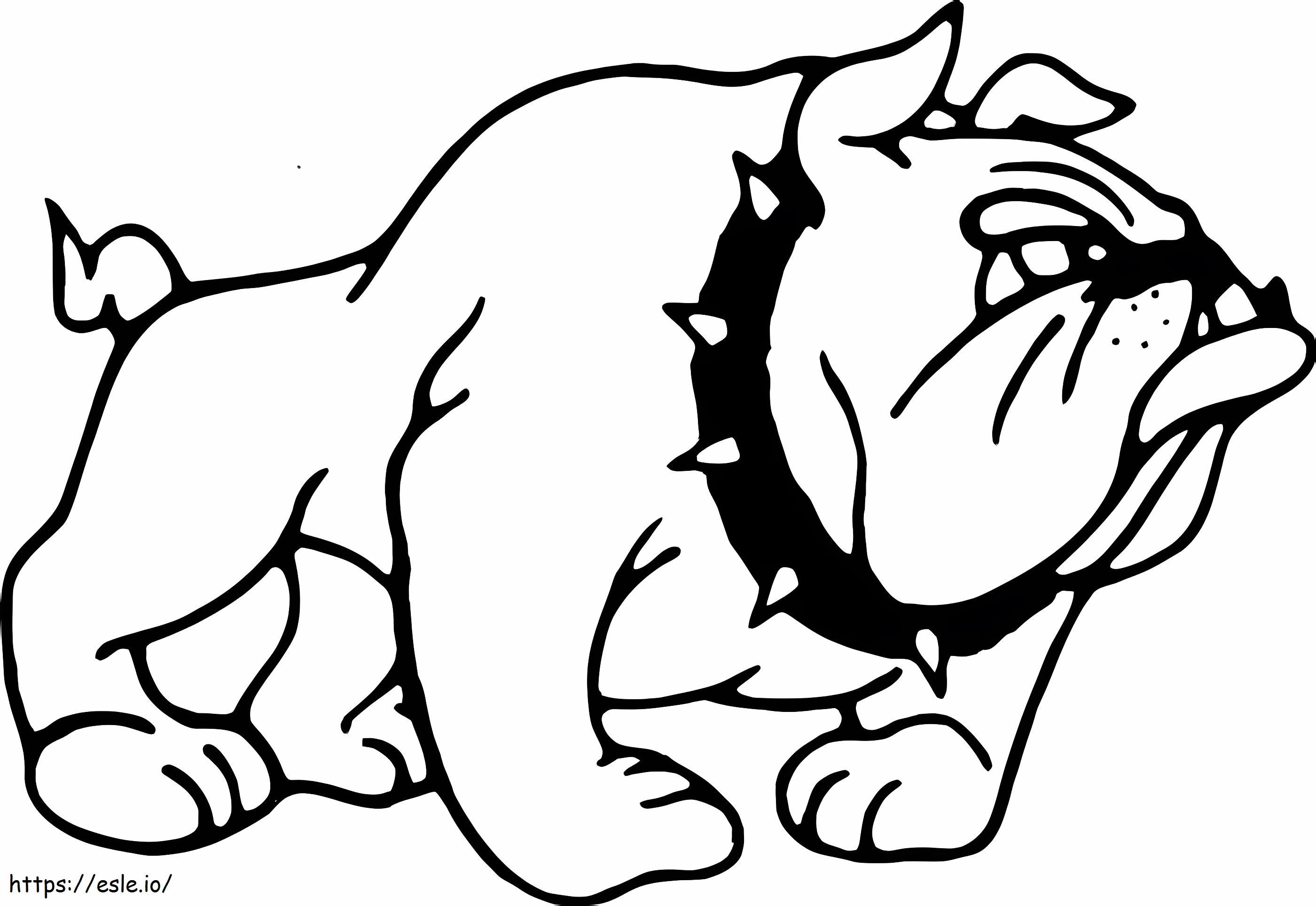 Groãe bulldogge ausmalbilder