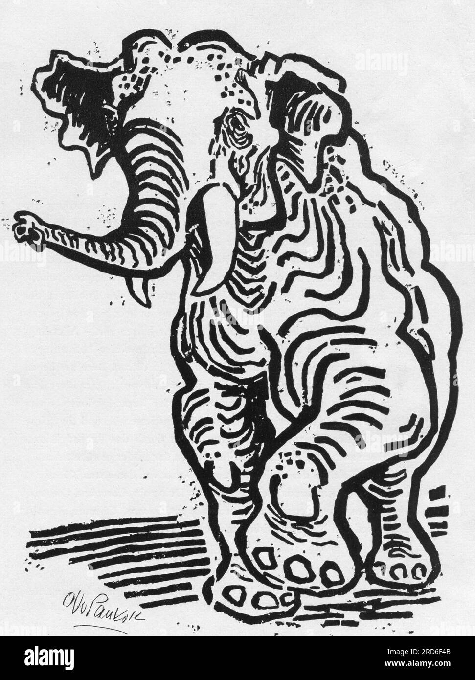 Zoologie afrika zeichnung schwarzweiã