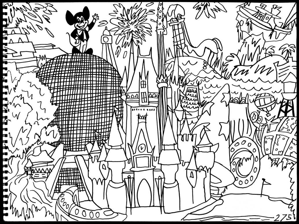 Walt disney world by averagejoeartwork on