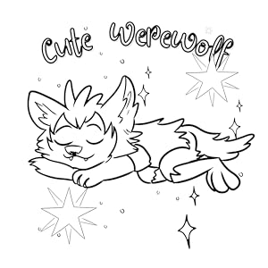 Werewolf coloring book for kids halloween gift coloring book for kids all ages with cute kawaii werewolves cool cute coloring books for kids press mccute books