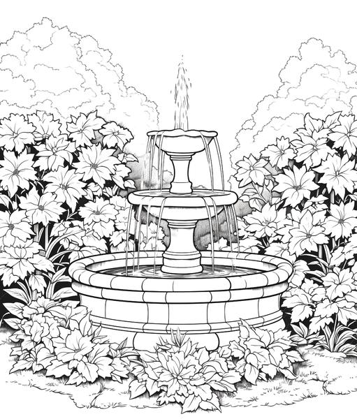 Free printable gardens coloring pages list