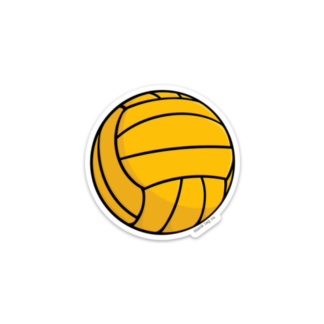 The water polo ball sticker